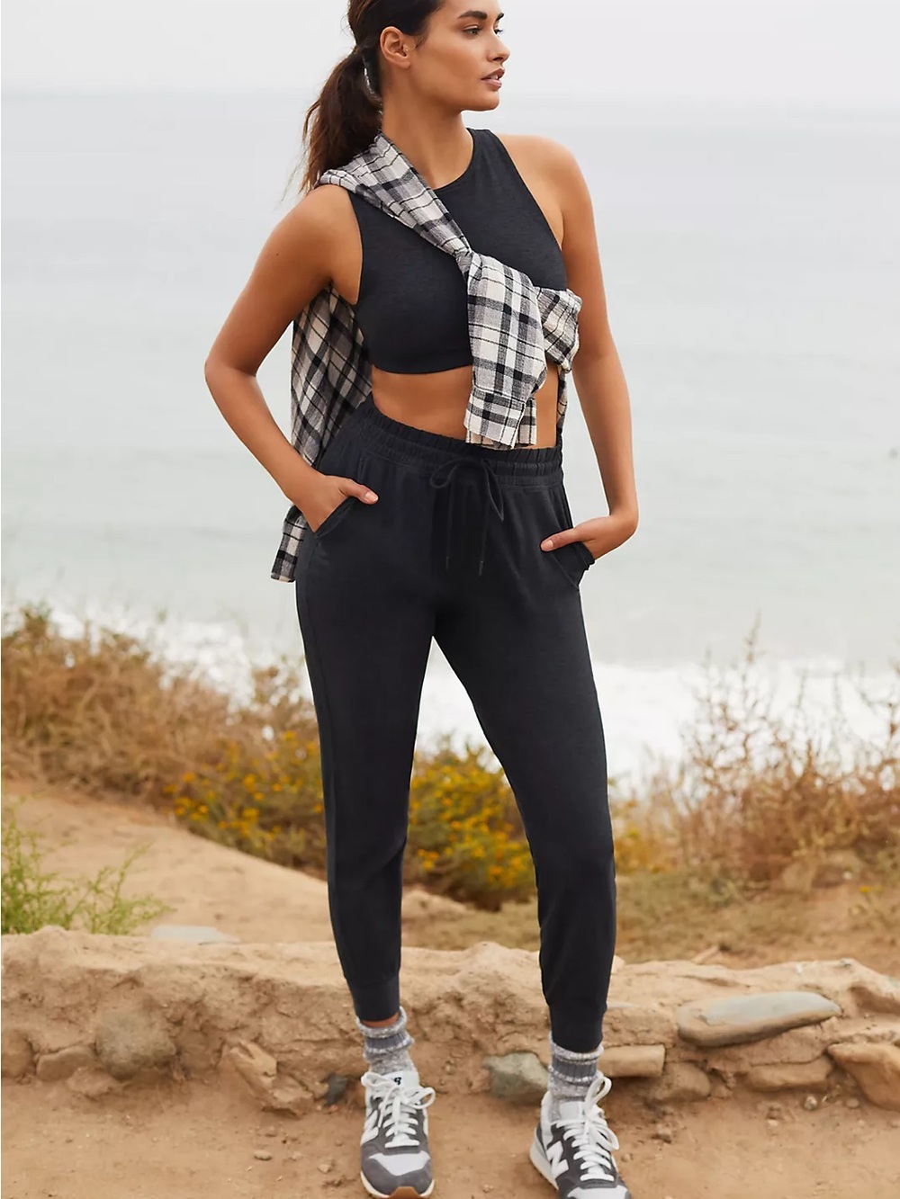 Beyond Yoga Spacedye Commuter Midi Joggers Black Size S